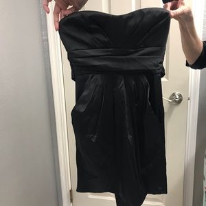 Strapless little black dress